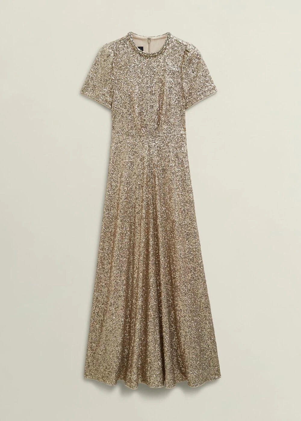 Shirley Sequin Trimmed Maxi Dress