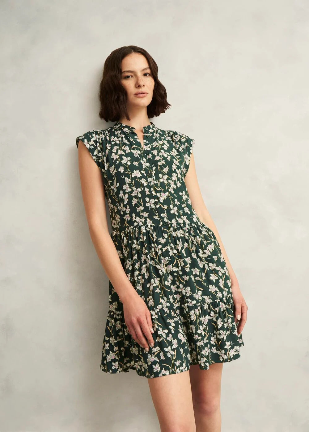 Green Floral Layla Mini Dress