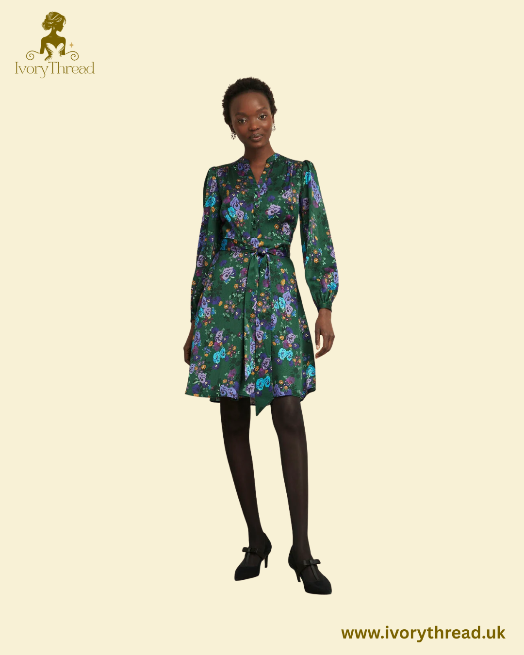 Fatima Tie Belted Dress