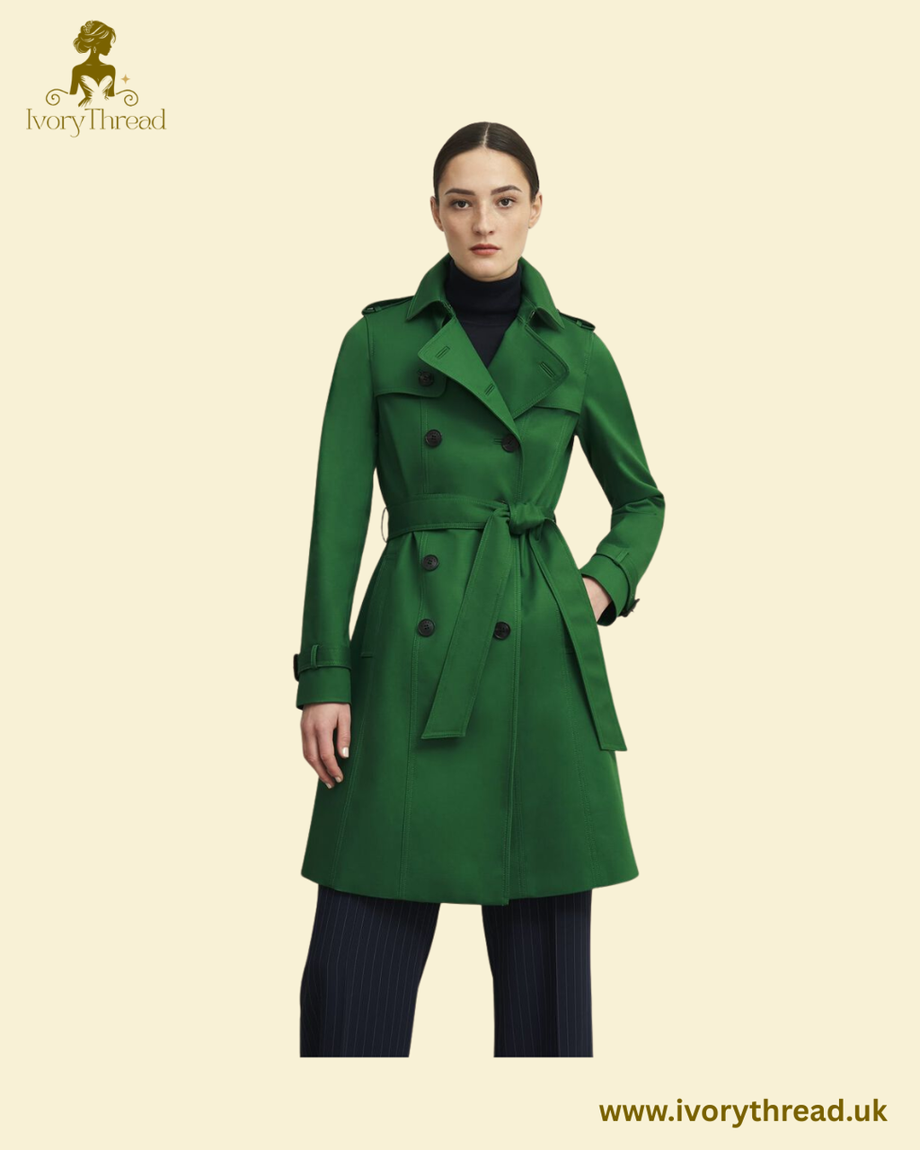 Skylar Shower Resistant Trench Coat